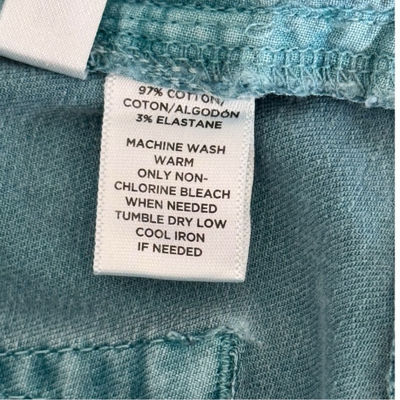 LOFT Size 26/2 Dusty Teal Modern Skinny Mid-Rise 5 Pocket Jeans NWOT - Picture 7 of 7